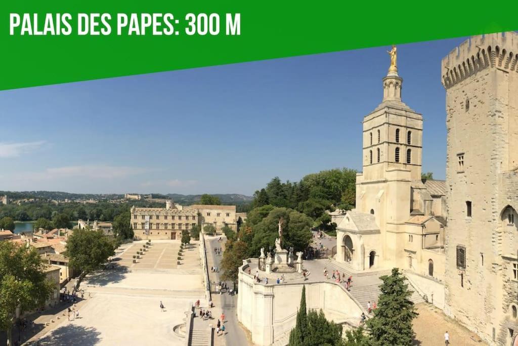 La Loge De L'Horloge - 1 Min Palais Des Papes - Ac Clim - Wifi - Hypercentre - Vue Sur Le Carrousel Apartment Avignon Exterior photo